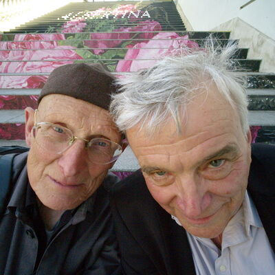 Den Schriftsteller Bodo Hell (links) und den Musiker Erwin Rehling verbindet eine lange Bhnenfreundschaft.
