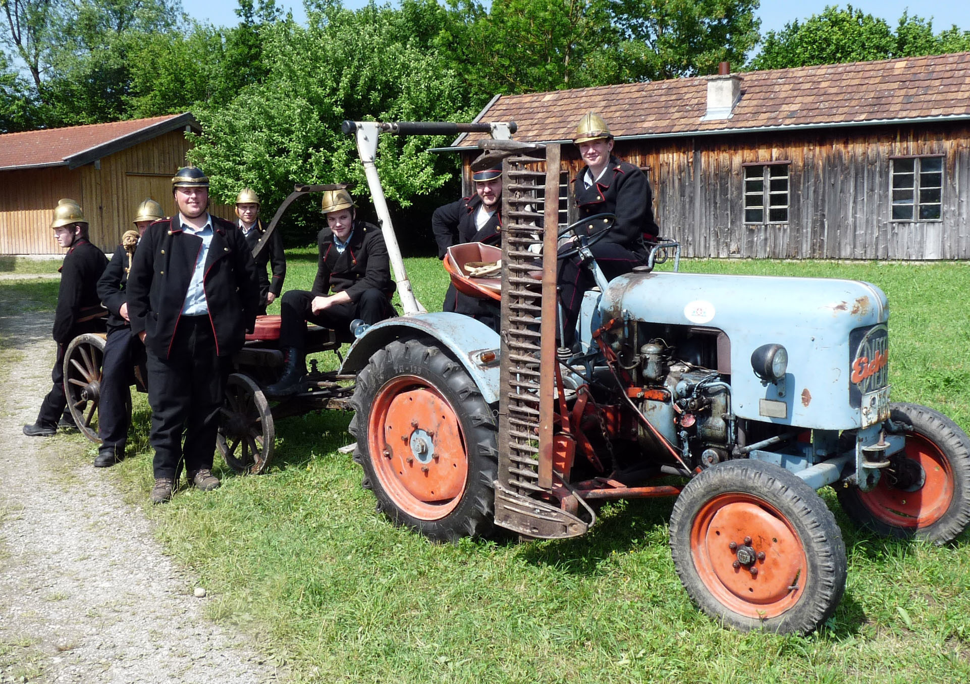 Historischer Lschwagen im Bauernhausmuseum Amerang